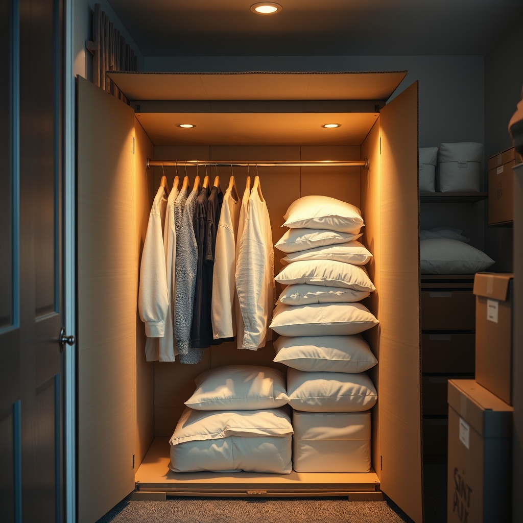 wardrobe box in action
