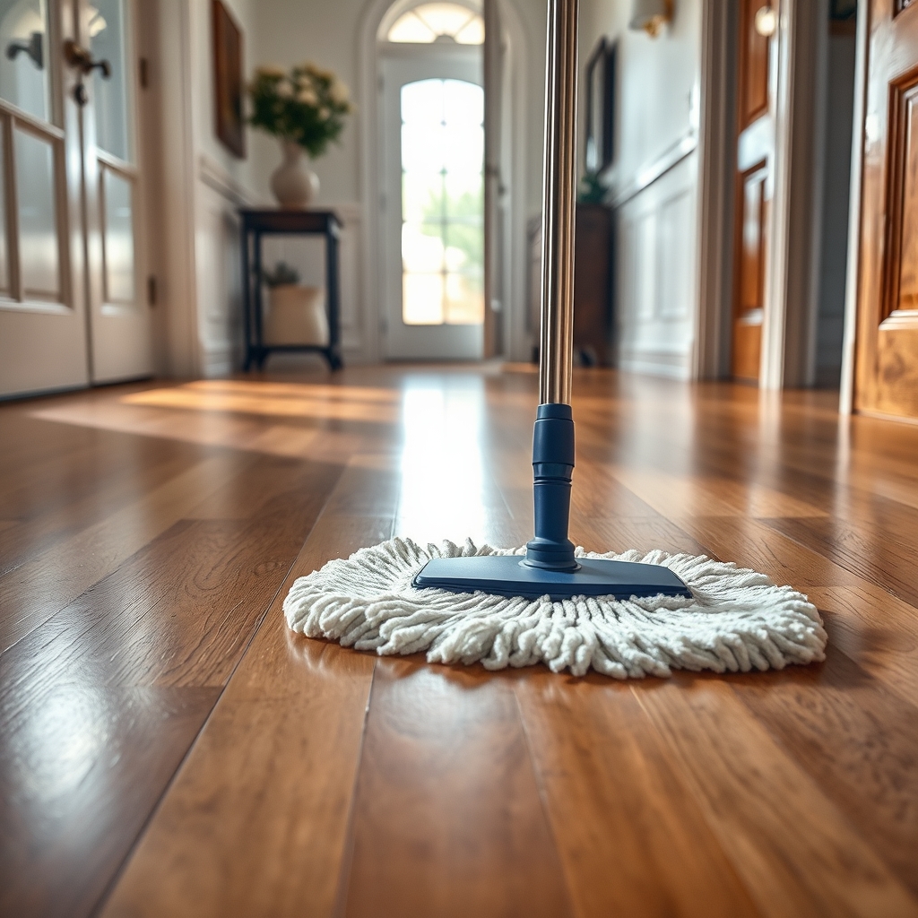 mop pads in action