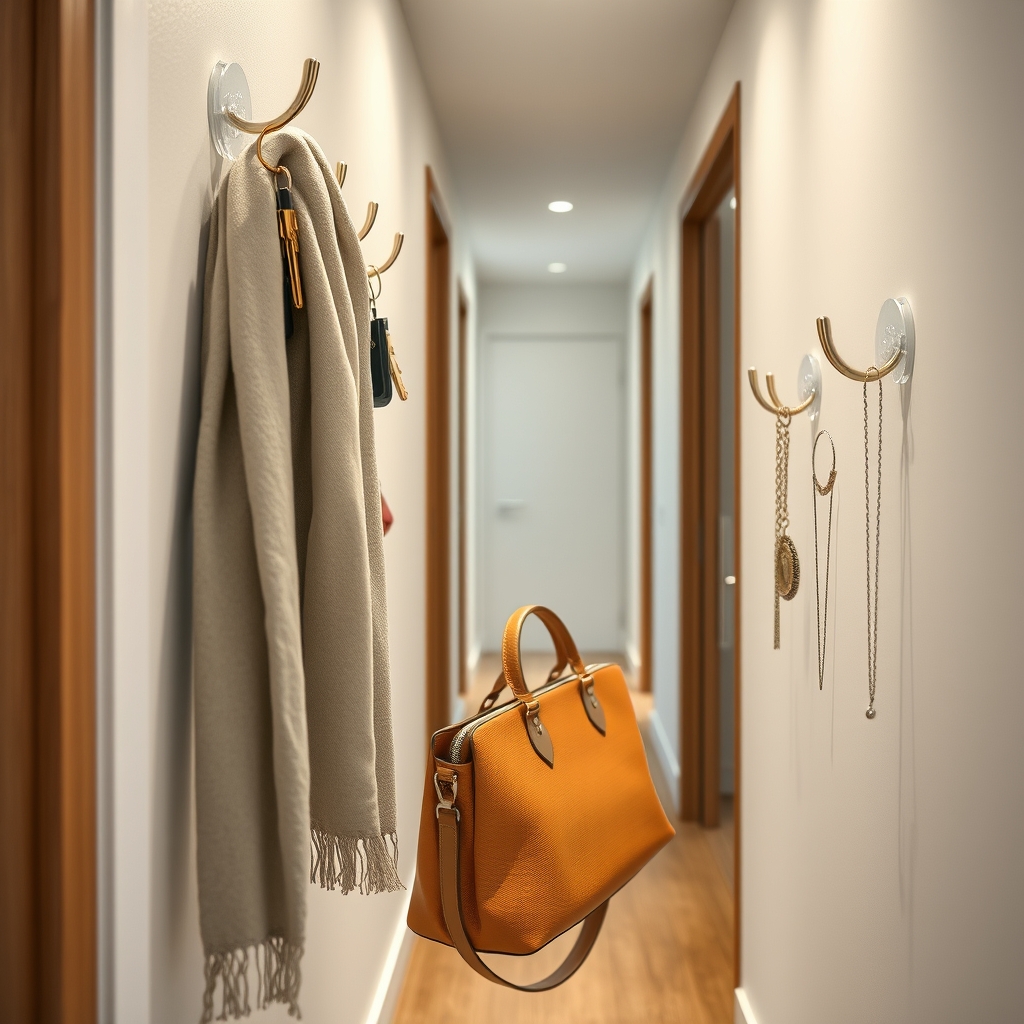 wall hooks in action