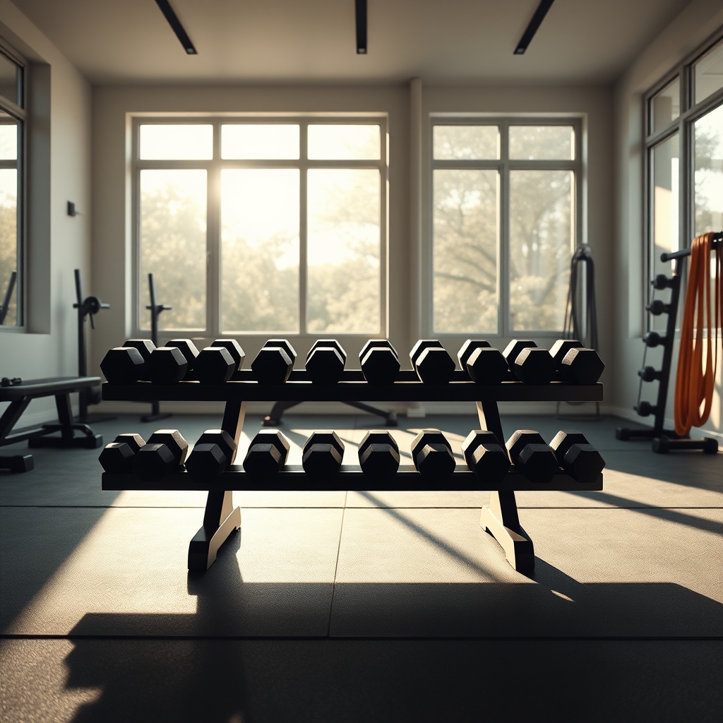 dumbbell rack product view