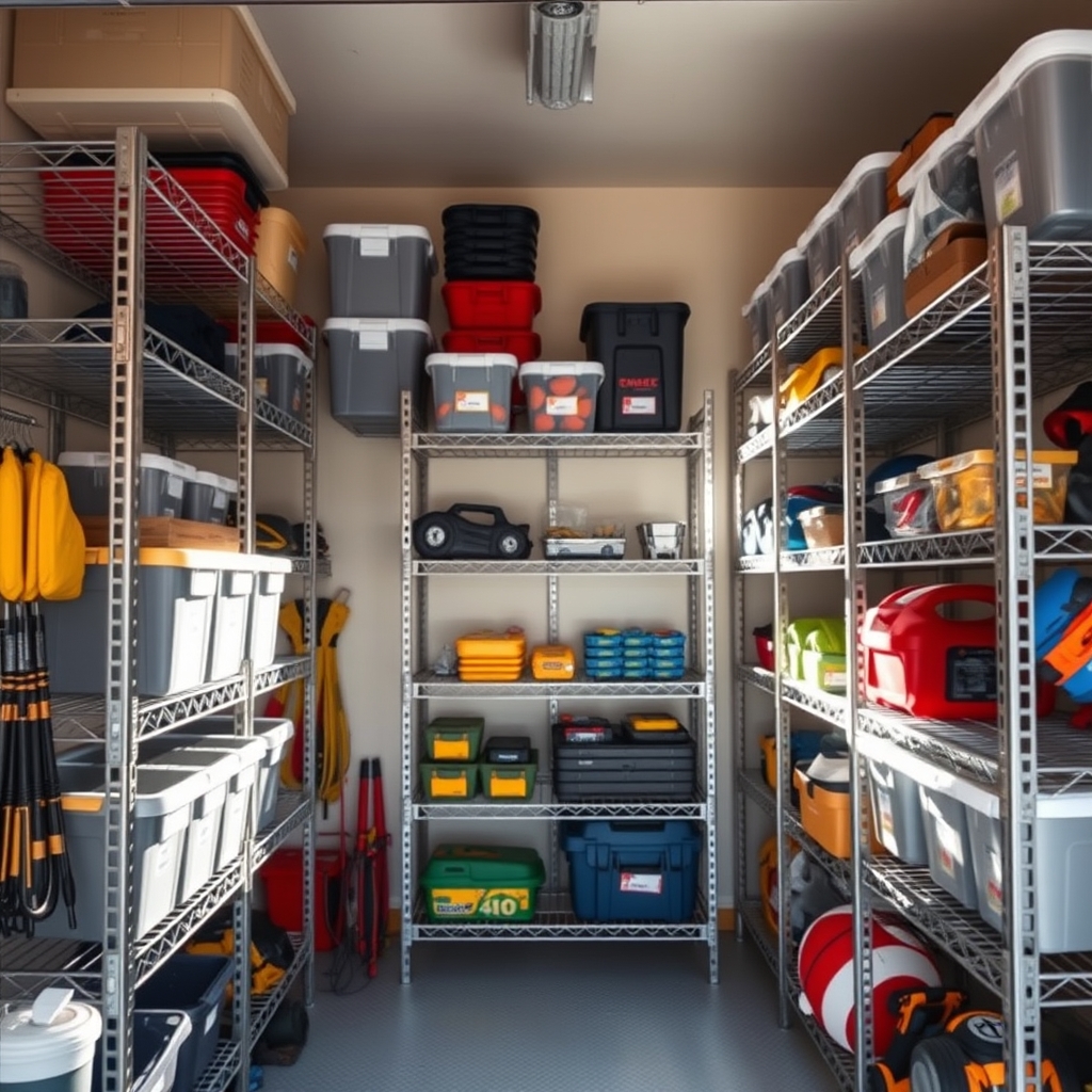 wire shelving in action