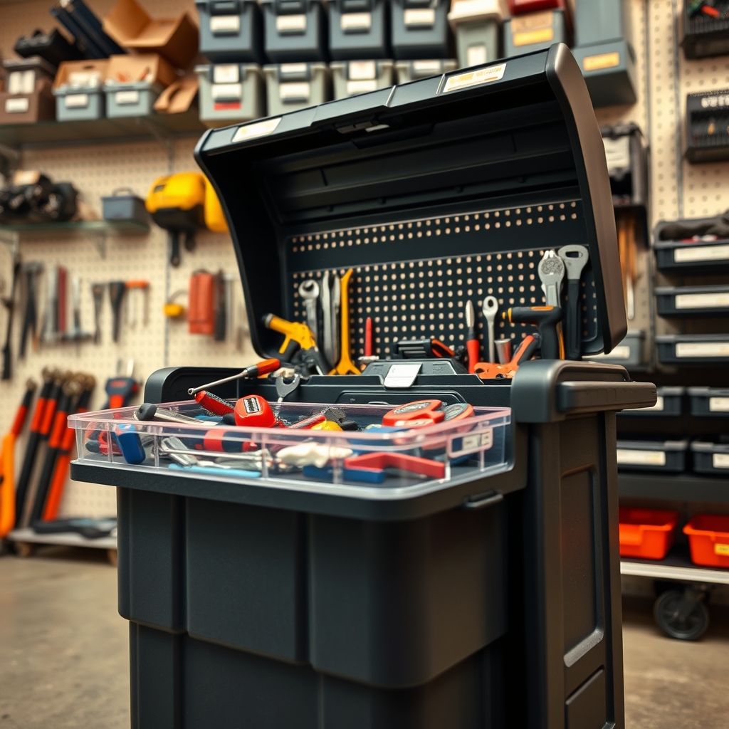 tool organizer in action