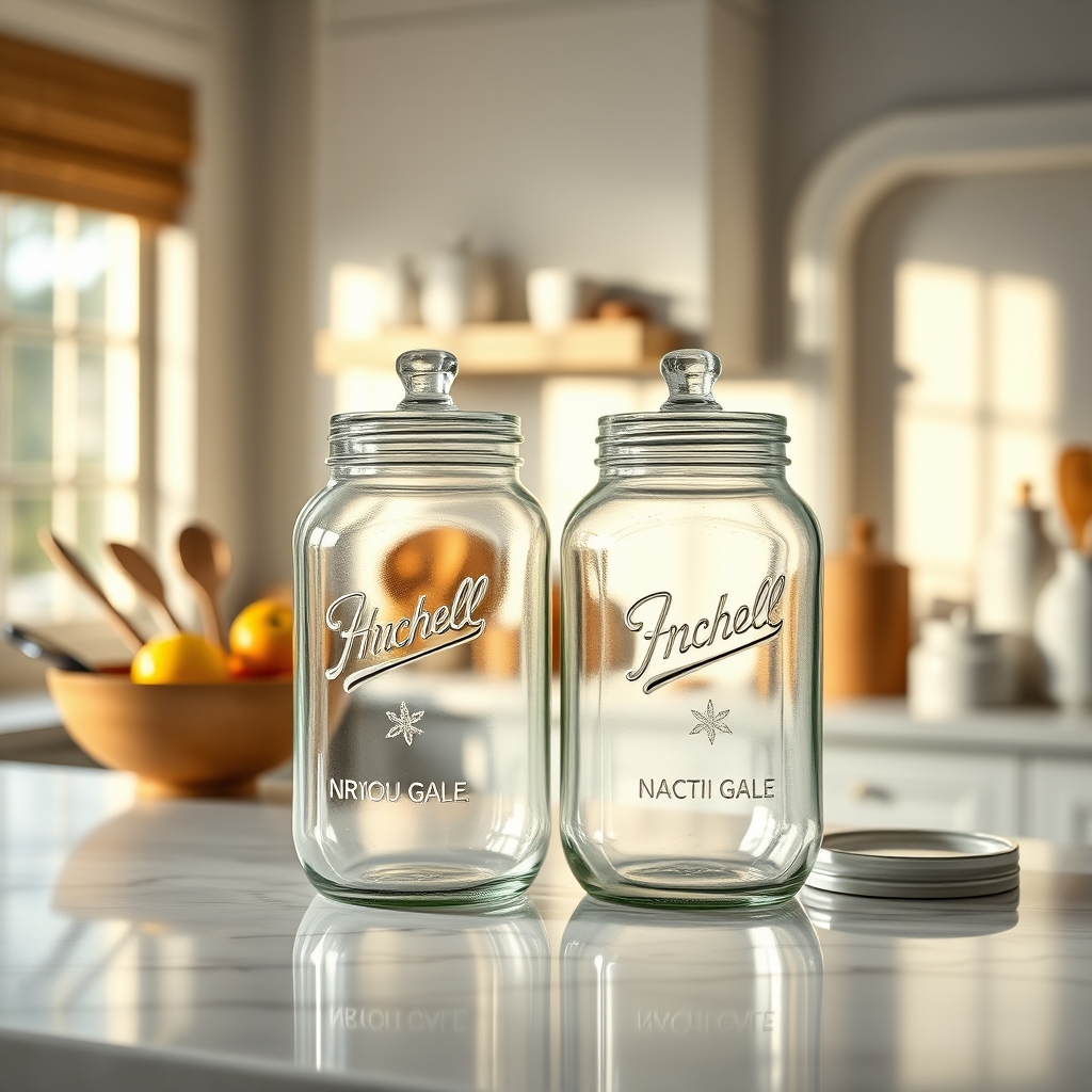 glass jar product view
