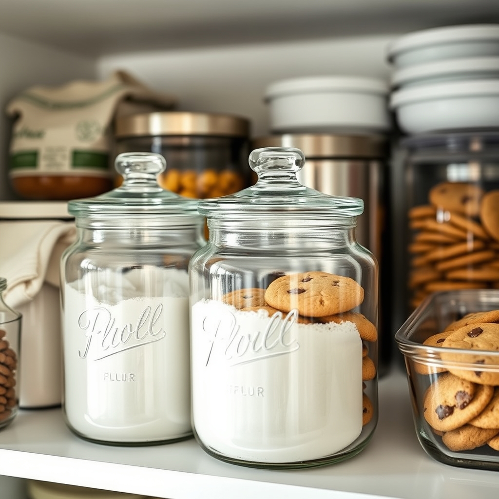 glass jar in action