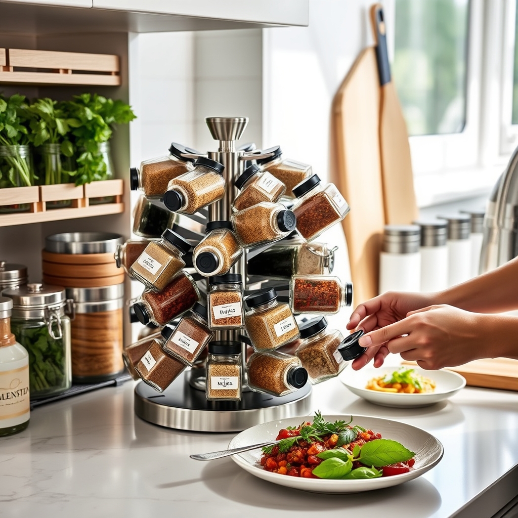 spice rack in action
