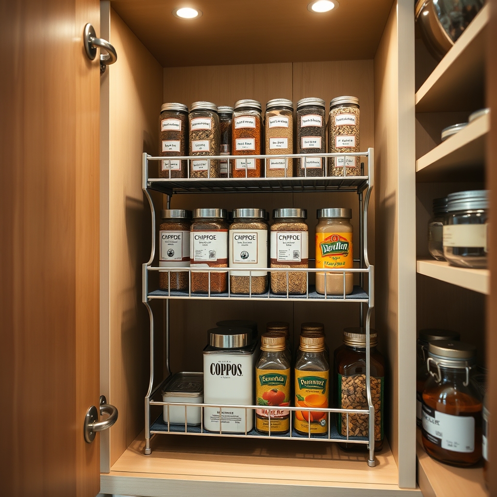 spice organizer in action
