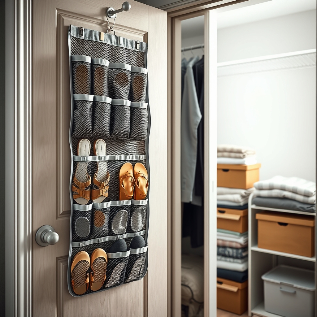shoe organizer in action